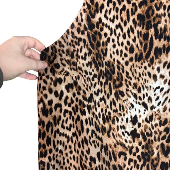 Chico's Black/Brown Cheetah Print Sleeveless Tank Blouse Animal Print - Picture 4 of 6